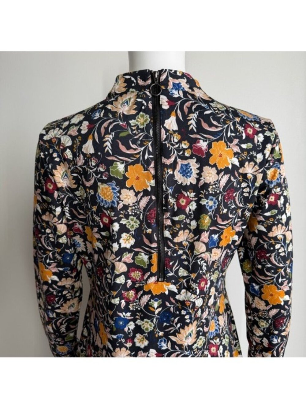 Altar’d State Floral Long Sleeve Mini Dress – Size M - Picture 5 of 8